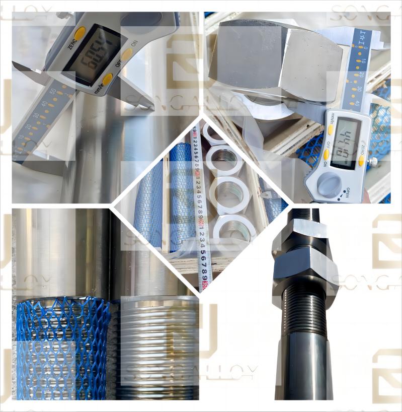 stainless steel stud bolt and nuts