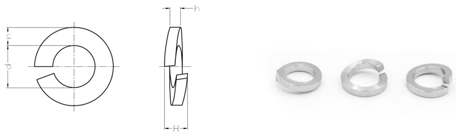 Single Coil Spring Lock Washer