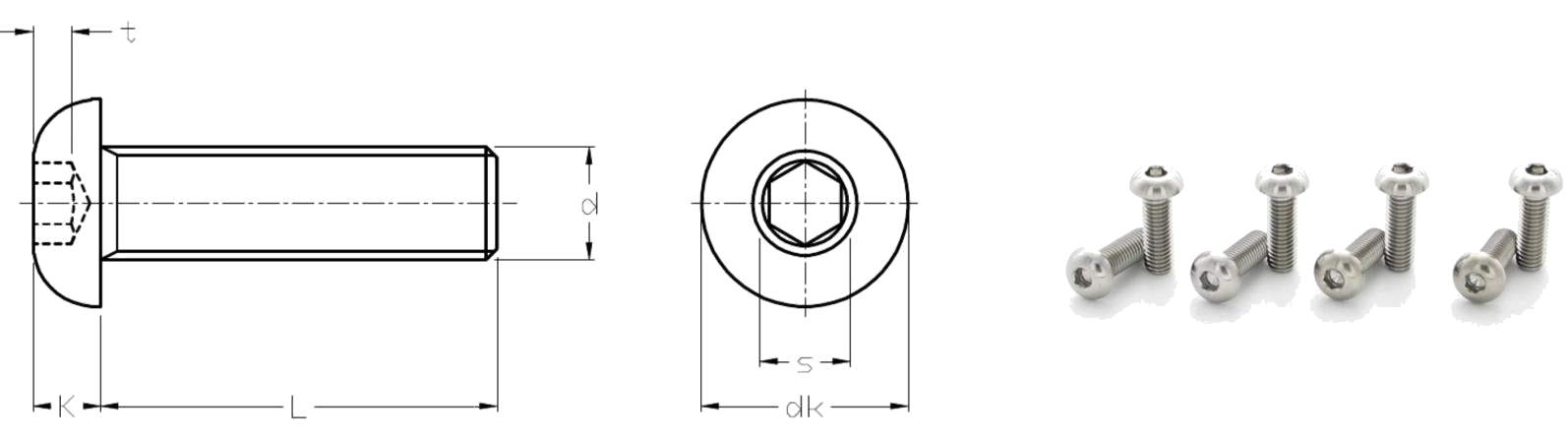 Hexagon Socket Round Head Screws
