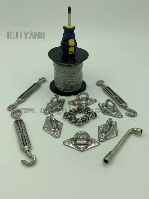 Heavy Duty Stainless Steel Sun Shade Sail Hardware Kit