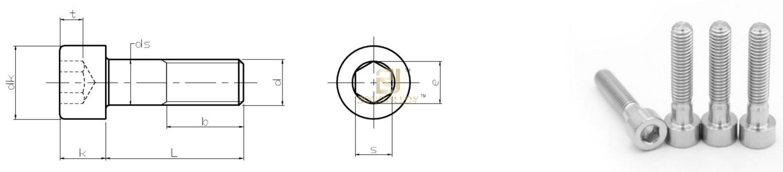 ISO4762 Titanium screw