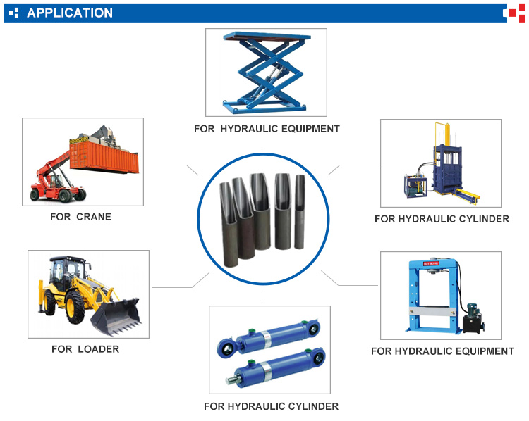 usage of piston rod honed tube
