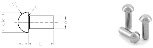 Titanium Round Head Rivets
