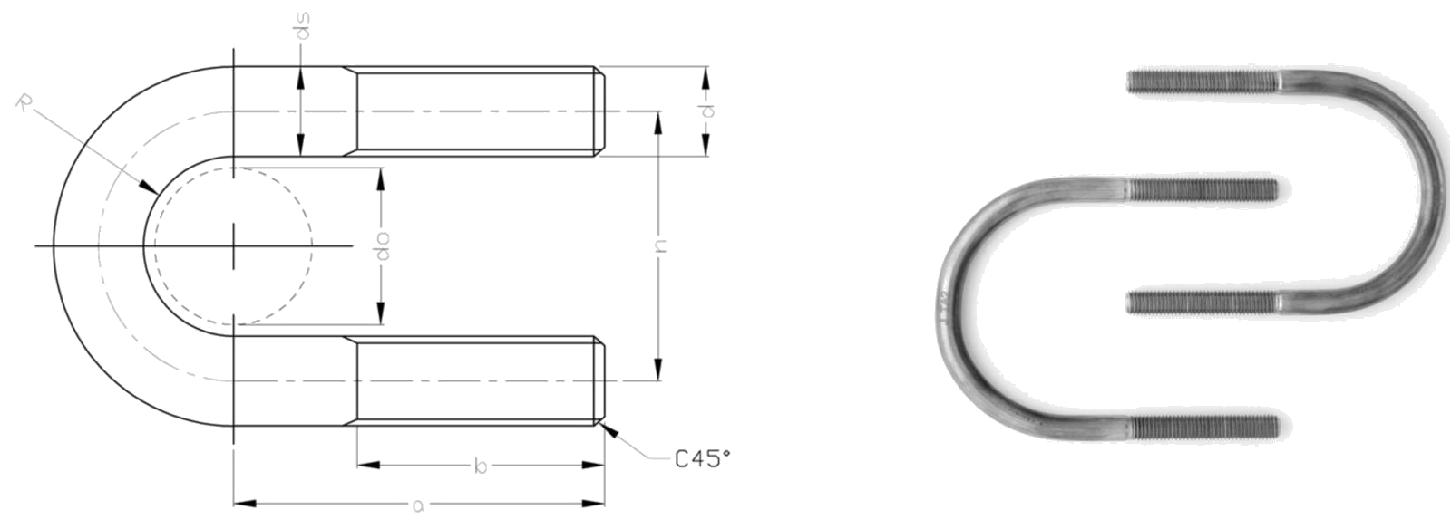 Titanium Bolts-Type U