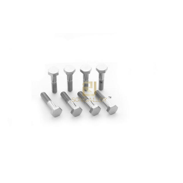 DIN 931 Hexagon Head Bolts with Shank Half Thread Fasteners in Titanium and Titanium alloy