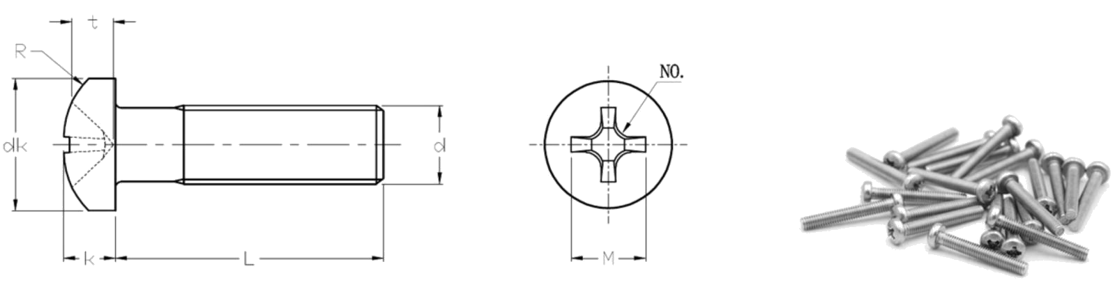 Cross Recessed Pan Head Screws