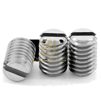 GB/T73 Titanium Slotted Set Screws with Flat Point