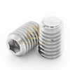 DIN913 Stainless Steel Hexagon Socket Set Screws with Flat Point
